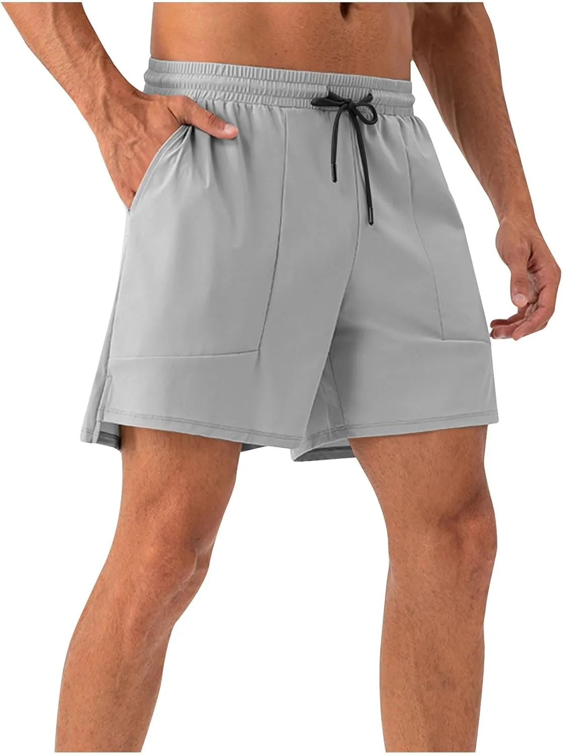 Mens Quick Dry Shorts 5 Inch Running Athletic Short Pants Loose Moisture Wicking Training Sports Pants Workout S-2XL
