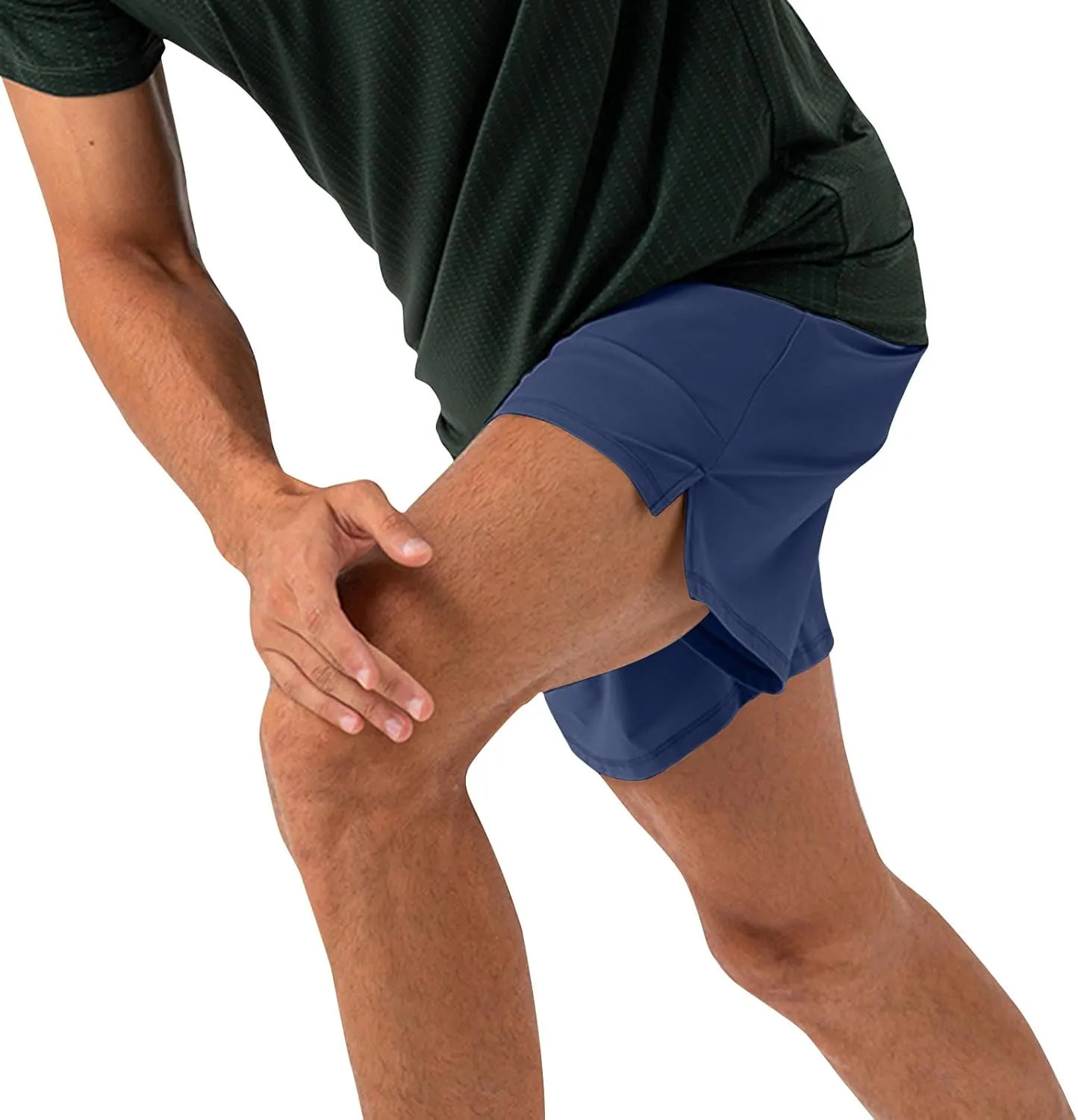 Mens Quick Dry Shorts 5 Inch Running Athletic Short Pants,Loose Moisture Wicking Training Sports Pants,Workout S-2XL