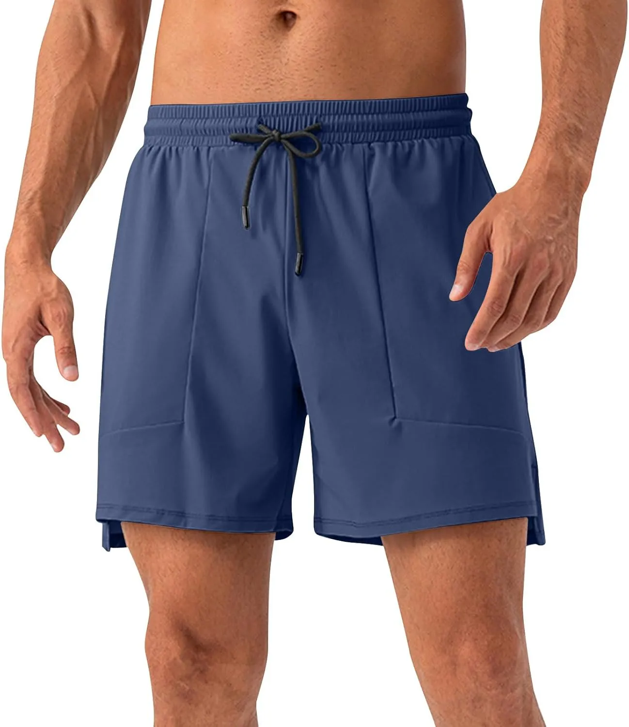 Mens Quick Dry Shorts 5 Inch Running Athletic Short Pants,Loose Moisture Wicking Training Sports Pants,Workout S-2XL