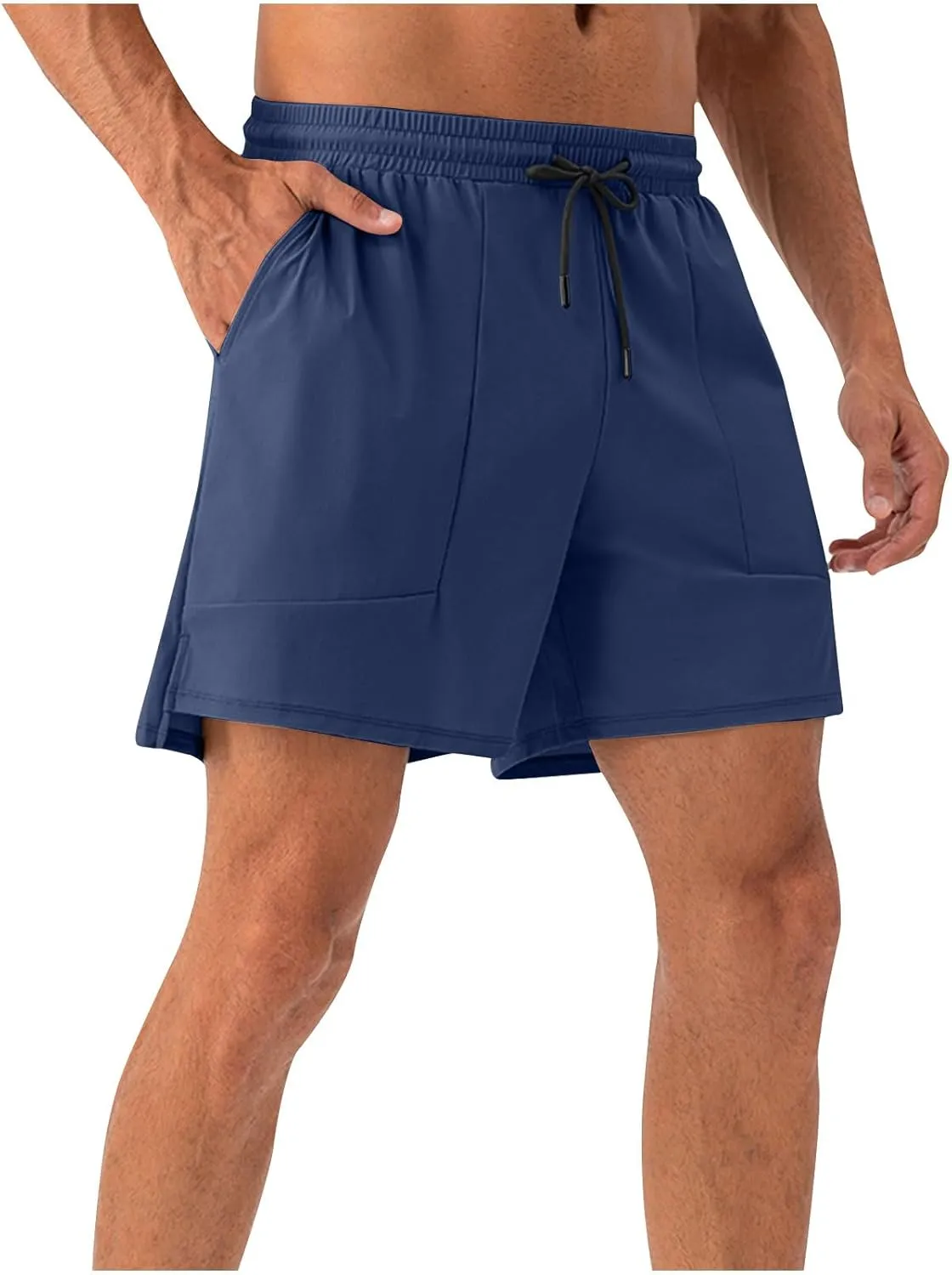 Mens Quick Dry Shorts 5 Inch Running Athletic Short Pants,Loose Moisture Wicking Training Sports Pants,Workout S-2XL