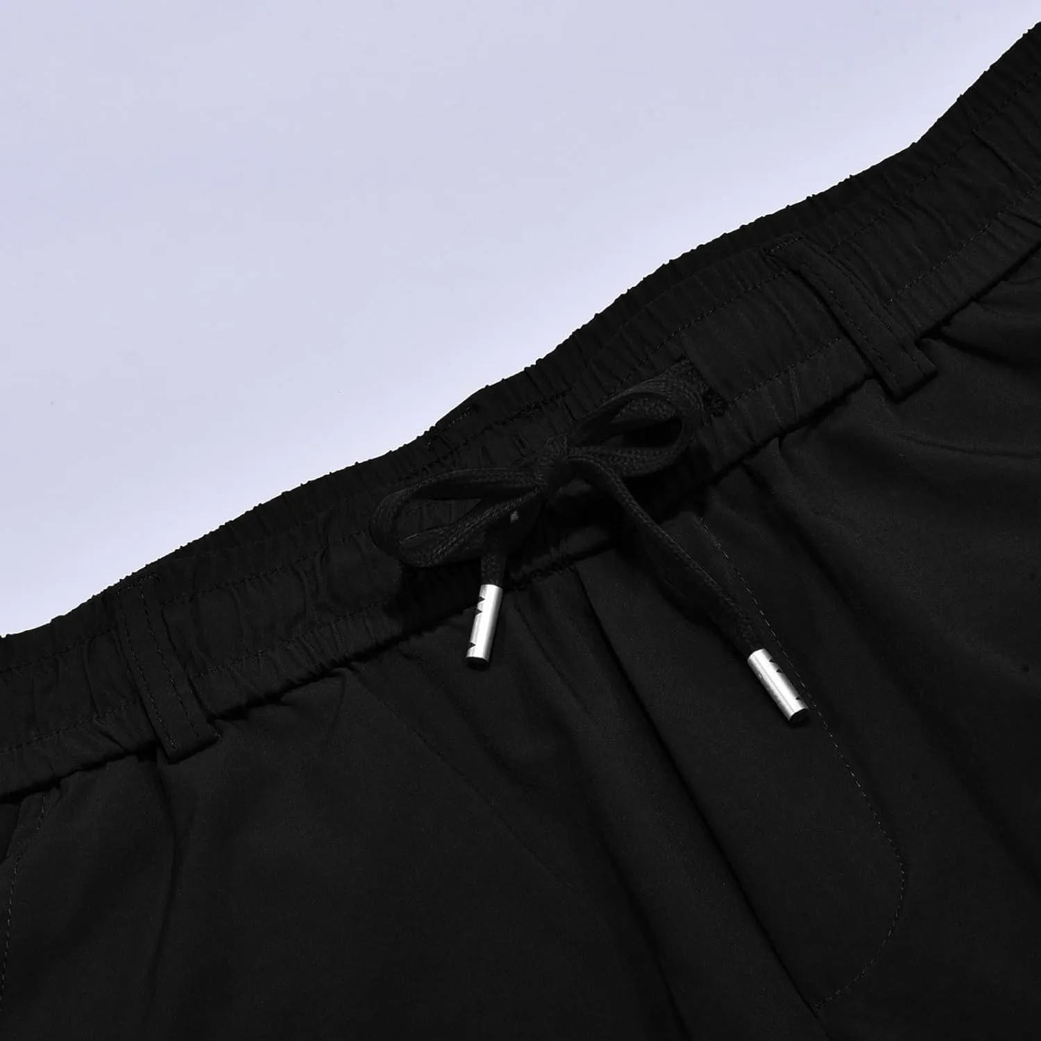 Men's Stretch Multi-Pocket Skinny Cargo Pants, Outdoor Casual Drawstring Joggers Pants Cargo Pants Work Pants for