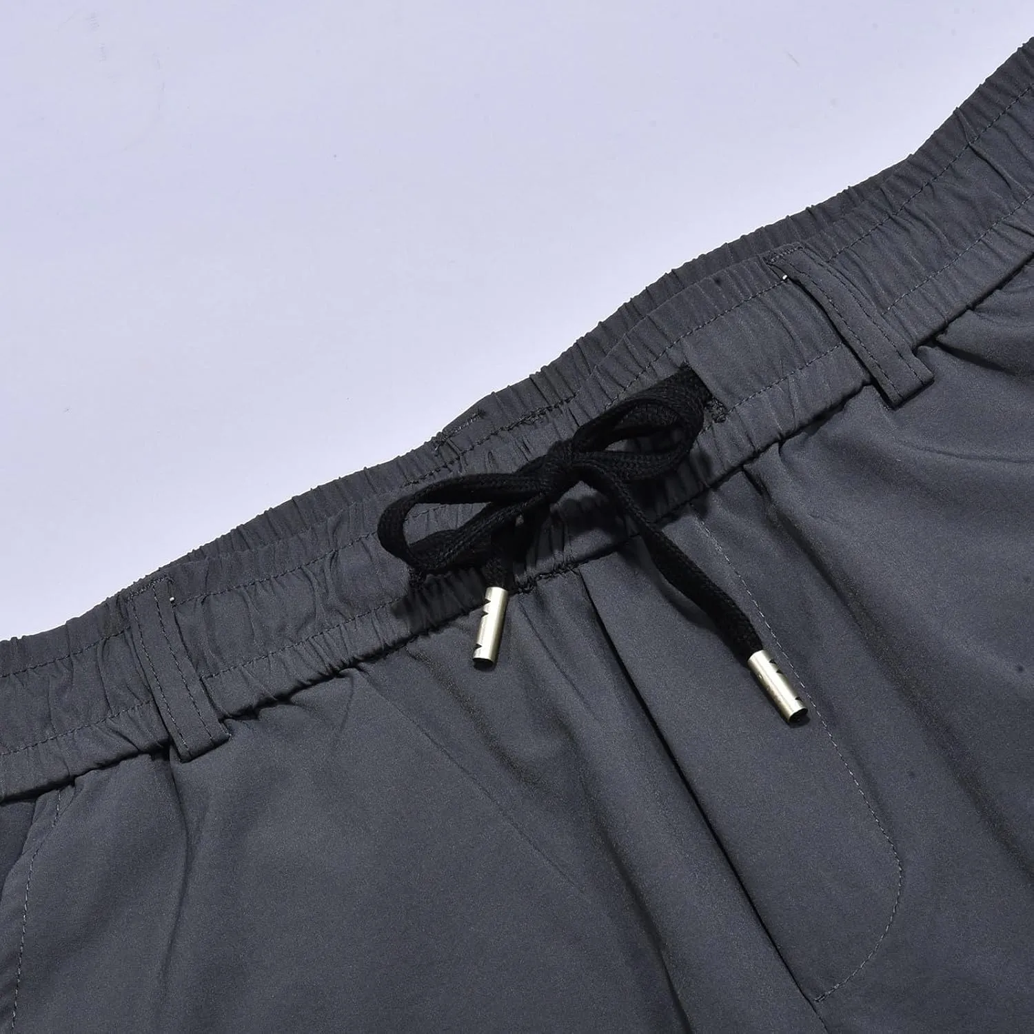 Men's Stretch Multi-Pocket Skinny Cargo Pants, Outdoor Casual Drawstring Joggers Pants Cargo Pants Work Pants for