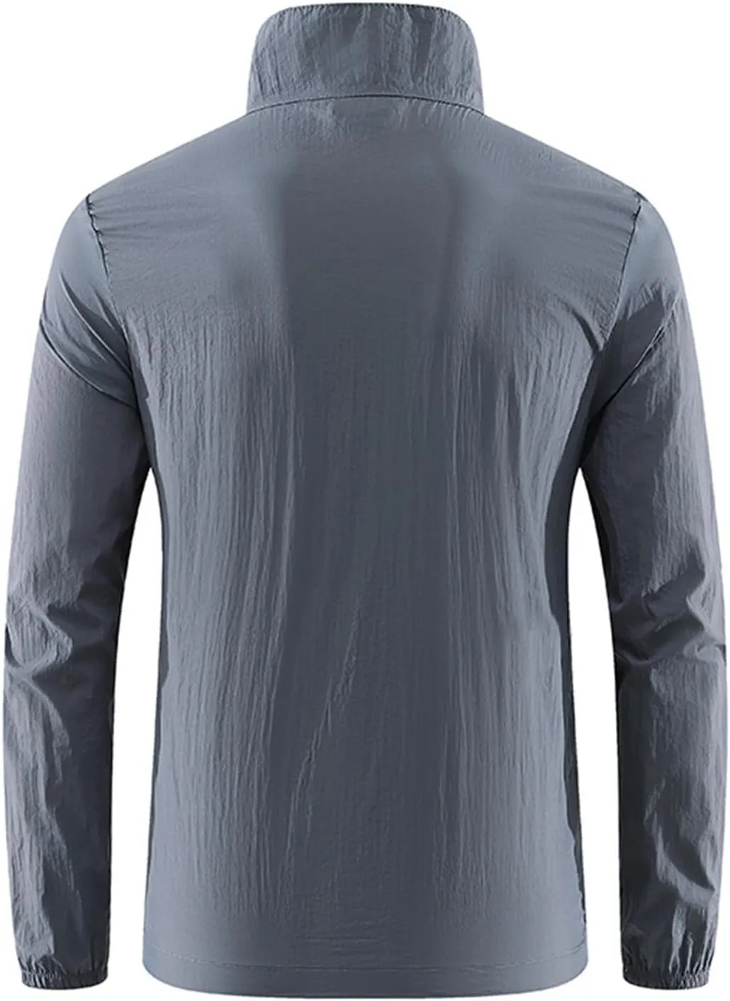 Men's Sun Protection Jackets Casual Lightweight Shell Raincoat Windbreaker for Outdoor Sports Cycling Golf Travel