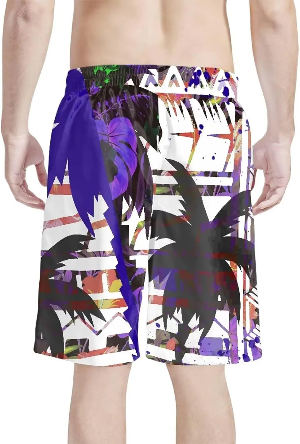 Mens Tonga Samoan Hawaiian Polynesian Swim Trunks Beachwear Sports Running Swim Board Shorts Quick Dry