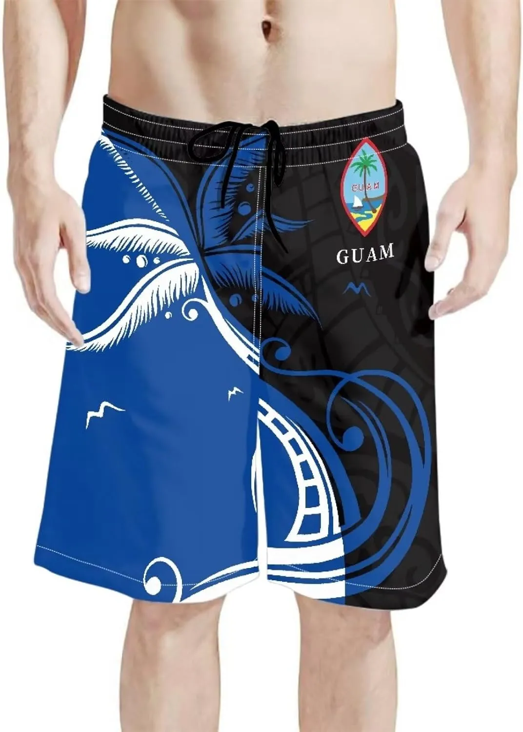 Mens Tonga Samoan Hawaiian Polynesian Swim Trunks Beachwear Sports Running Swim Board Shorts Quick Dry