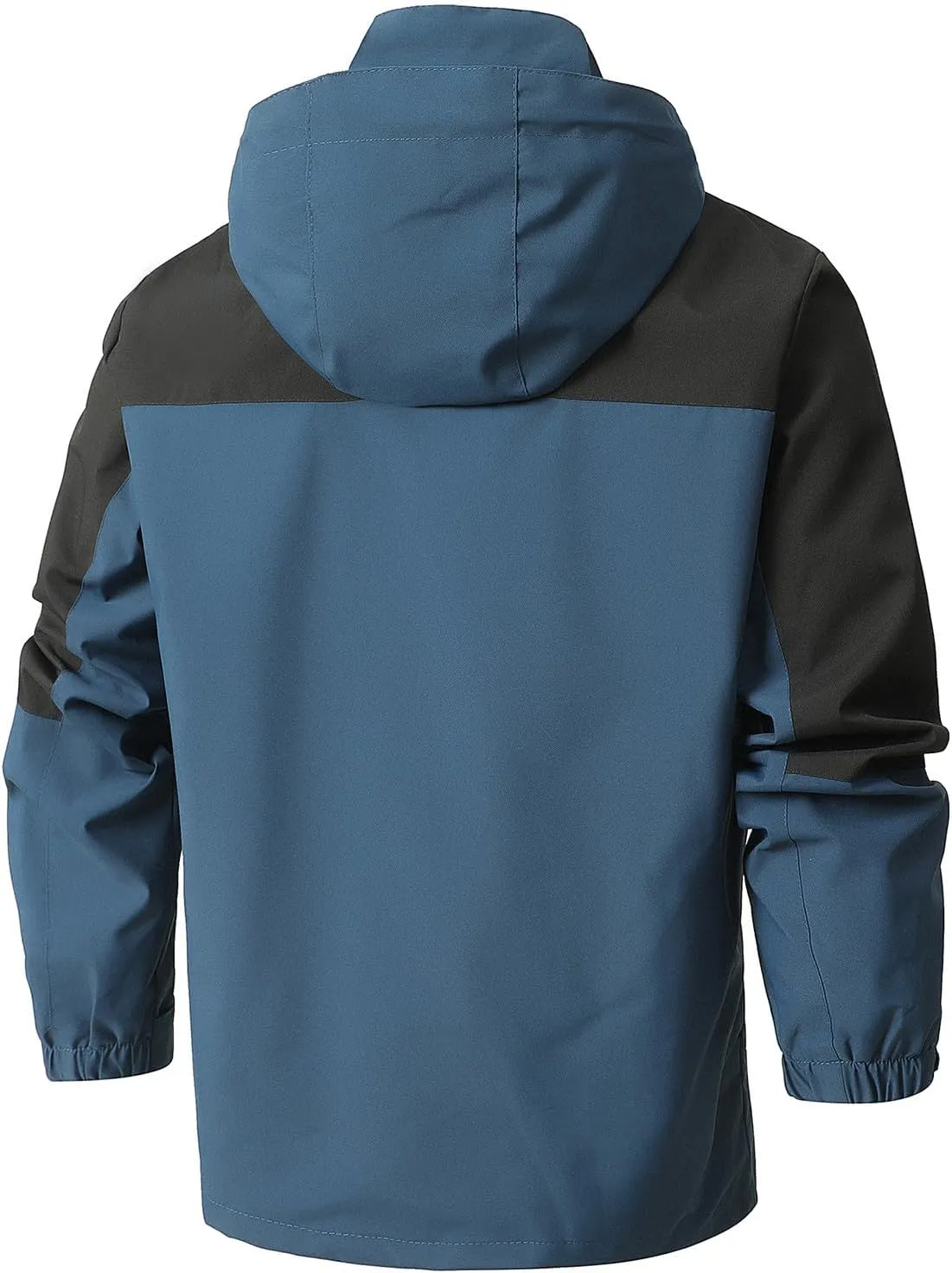 Mens Windproof Jacket Waterproof Lightweight Outdoor Hiking Travel Raincoat Military Tactical Windbreaker