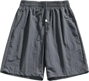 Men's Workout Shorts 5 Inch Athletic Running Gym Gear Elastic Drawstring Active with Pockets,Quick Dry,Water Resistant