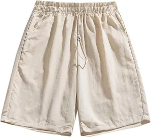 Men's Workout Shorts 5 Inch Athletic Running Gym Gear Elastic Drawstring Active with Pockets,Quick Dry,Water Resistant