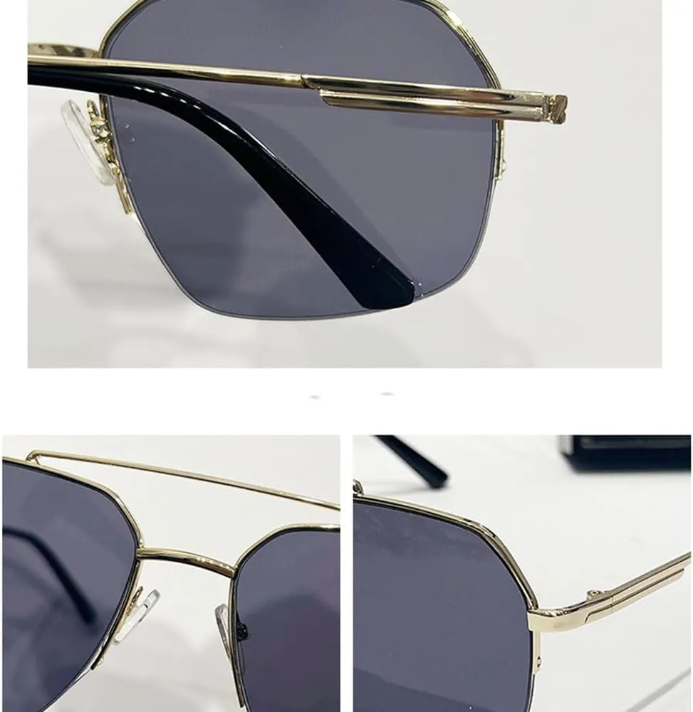 Metal Double Beam Sunglasses Men For Women Vintage Sun Glasses Women Fashion Driving Shades UV400