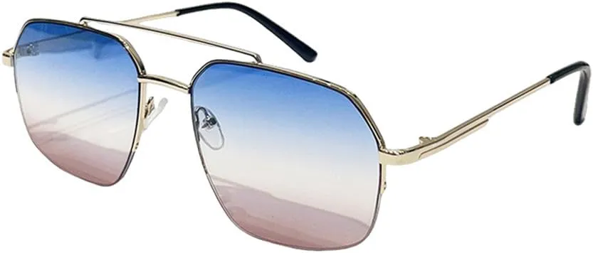 Metal Double Beam Sunglasses Men For Women Vintage Sun Glasses Women Fashion Driving Shades UV400