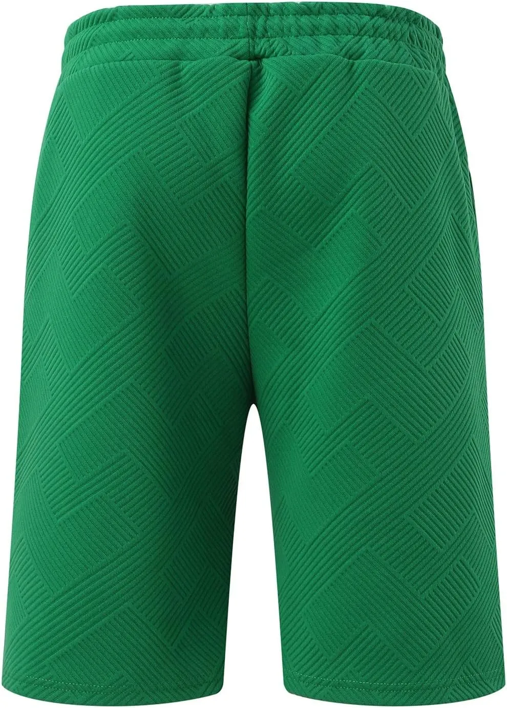 Miyaomn 2 Piece Summer Cotton Jacquard Golf Matching Set for Men Lapel V Neck Zipper Polo Shirt and Shorts Workout Tracksuits