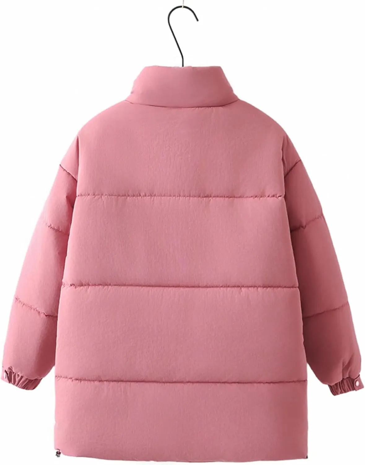 NATHGAM Women's Winter Down Coat Casual Thicken Warm Puffer Parka Jackets Outerwear Comfy Long Sleeve Ski Quilted Outerwear