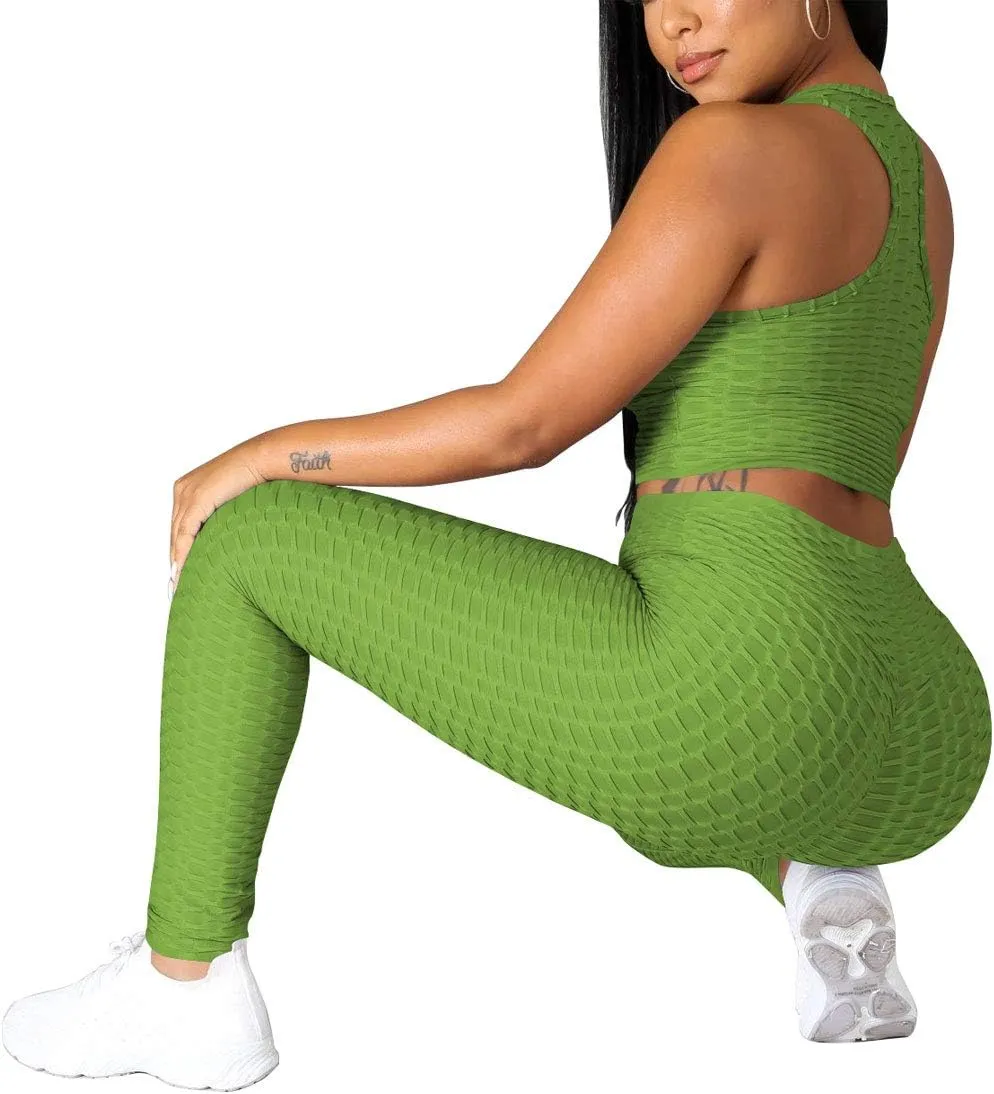 Nimsruc Workout Sets For Women 2 Piece Outfits Sexy Summer Sweatsuits Jogging Suits Casual Bodycon Tracksuits
