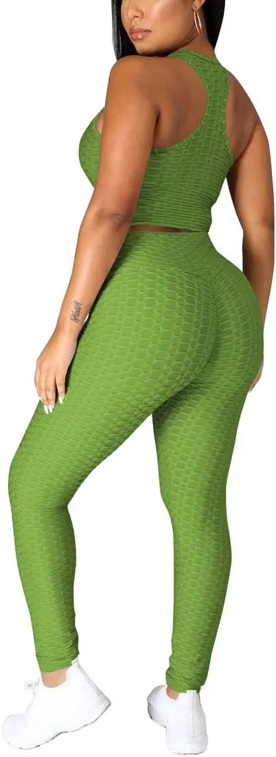 Nimsruc Workout Sets For Women 2 Piece Outfits Sexy Summer Sweatsuits Jogging Suits Casual Bodycon Tracksuits