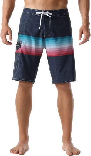ninovino Men's Sportwear Swim Trunks Quick Dry Board Shorts with Lining
