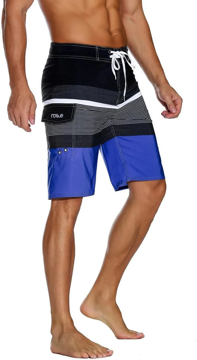 ninovino Men's Sportwear Swim Trunks Quick Dry Board Shorts with Lining