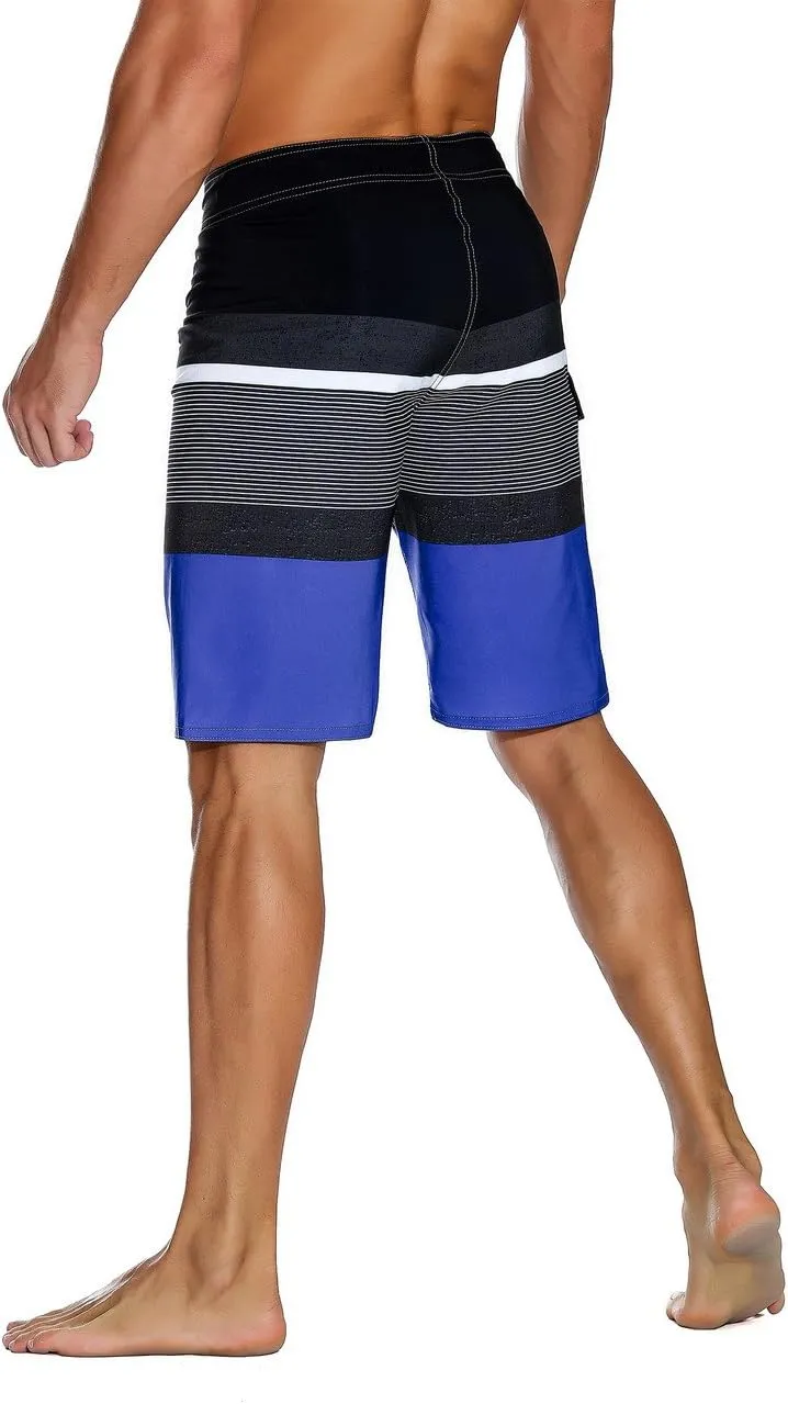 ninovino Men's Sportwear Swim Trunks Quick Dry Board Shorts with Lining