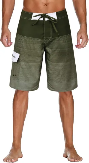 ninovino Men's Sportwear Swim Trunks Quick Dry Board Shorts with Lining