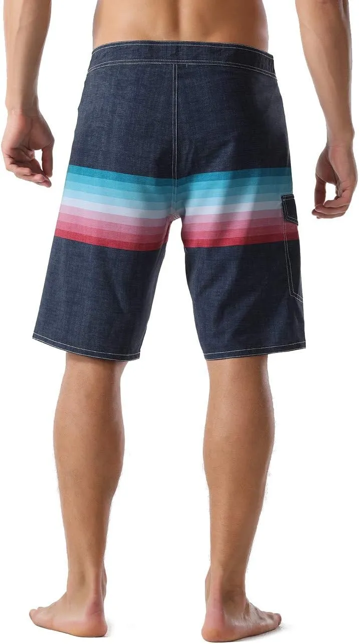 ninovino Men's Sportwear Swim Trunks Quick Dry Board Shorts with Lining