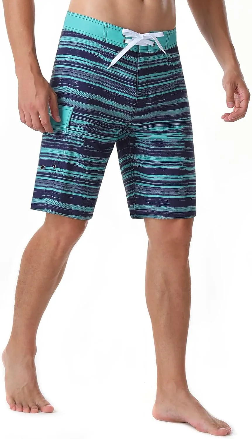 ninovino Men's Sportwear Swim Trunks Quick Dry Board Shorts with Lining
