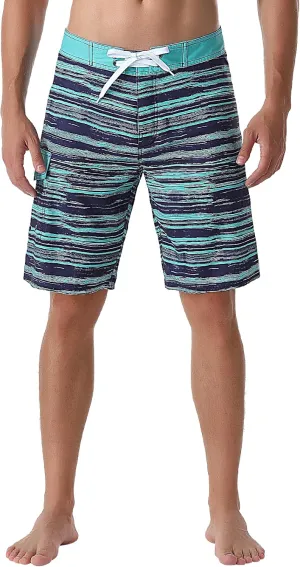 ninovino Men's Sportwear Swim Trunks Quick Dry Board Shorts with Lining