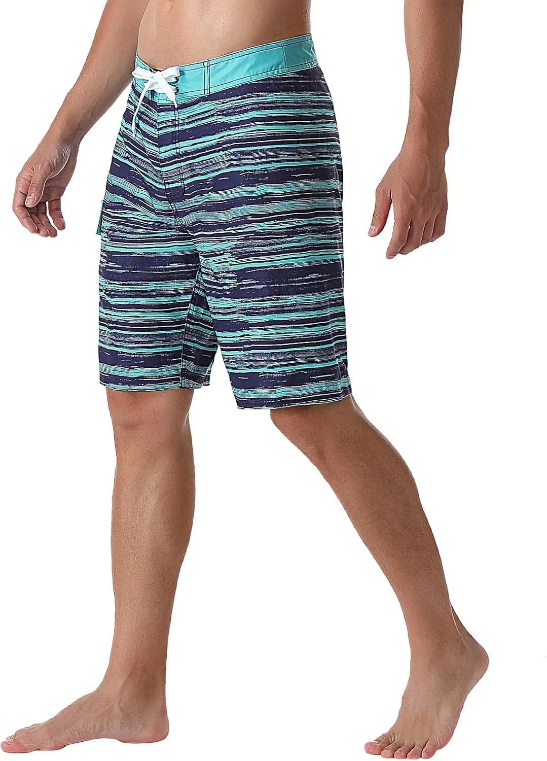 ninovino Men's Sportwear Swim Trunks Quick Dry Board Shorts with Lining