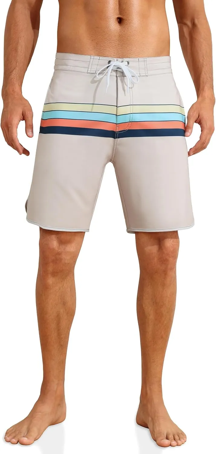 Nonwe Men's Sportwear Quick Dry Board Shorts with Lining