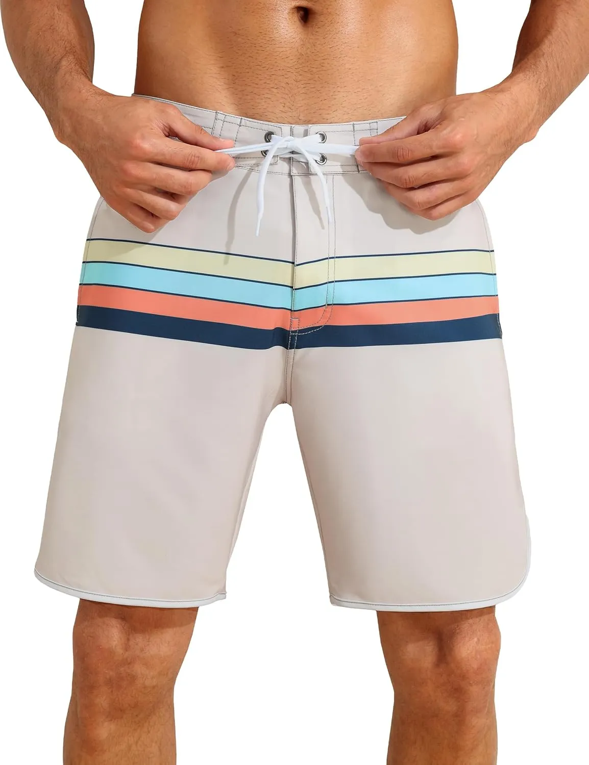 Nonwe Men's Sportwear Quick Dry Board Shorts with Lining