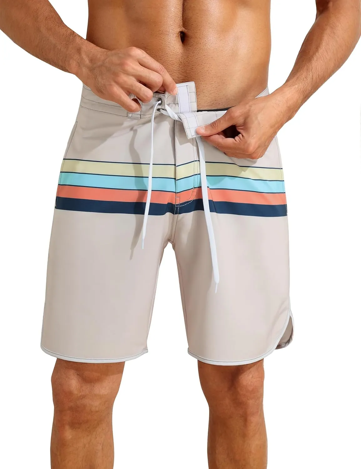 Nonwe Men's Sportwear Quick Dry Board Shorts with Lining
