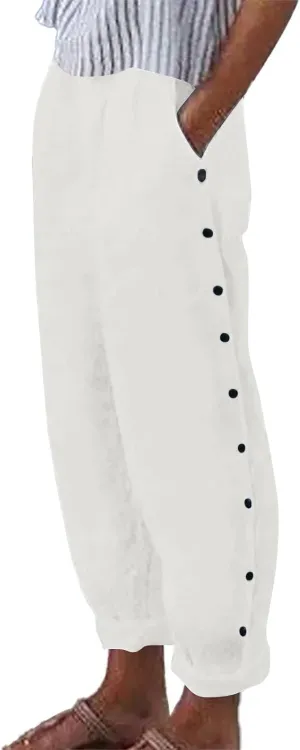 NREALY Linen Pants Women Womens Linen Pants