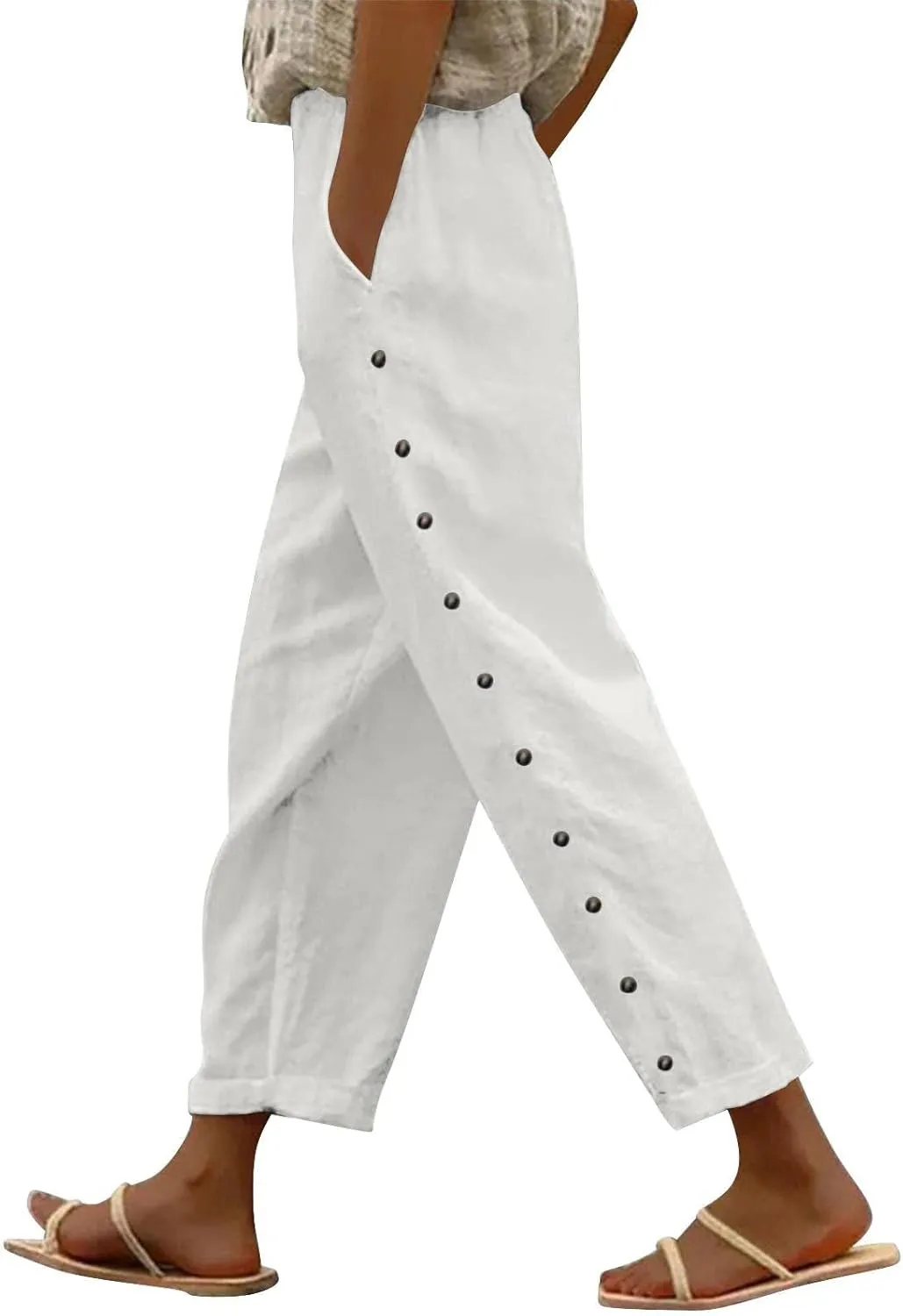 NREALY Linen Pants Women Womens Linen Pants