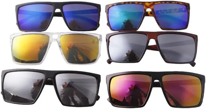 Oversized Sunglasses Men Thin Plastic Frame Resin Lens Male Black Sun Glasses Shades