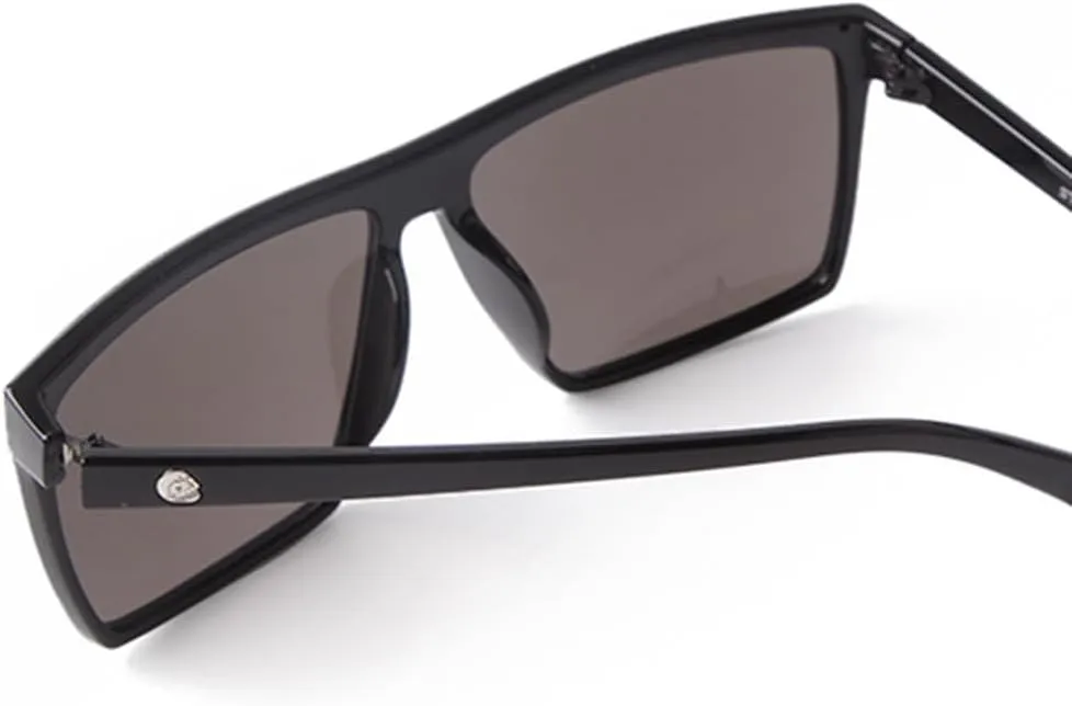 Oversized Sunglasses Men Thin Plastic Frame Resin Lens Male Black Sun Glasses Shades
