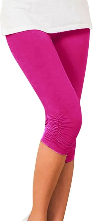 Pants for Women Summer Casual Sports Yoga Pants Tight Cropped Pants Hiking Pants Women High Waisted Leggings