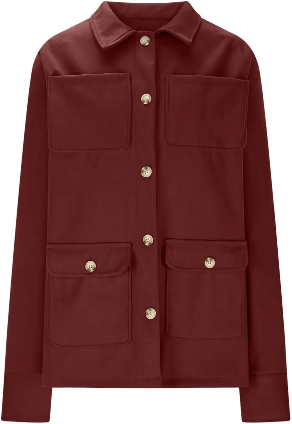 Pea Coats for Women 2024 Winter Elegant Wool Coat Mid Long Pea Coat Wool Blend Overcoat Jacket with Pockets