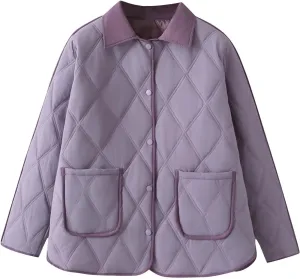 Puffer Jacket Womens Thicken Lightweight Parka Cotton Warm Oversized Fashion Casual Coat 2025 Outfits with Pockets