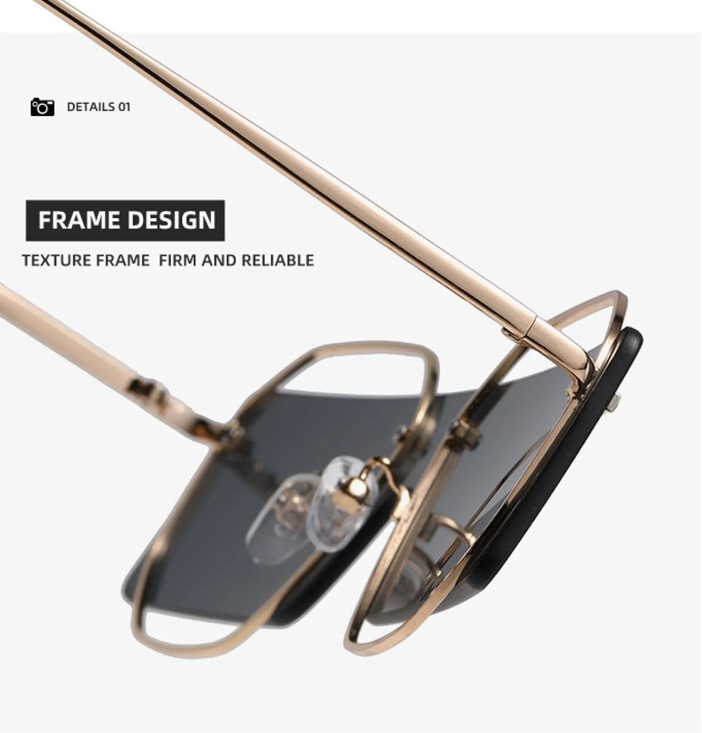 Punk Rimless Women Men Shades Rectangle Luxury Vintage Sun Glasses Summer Fashion