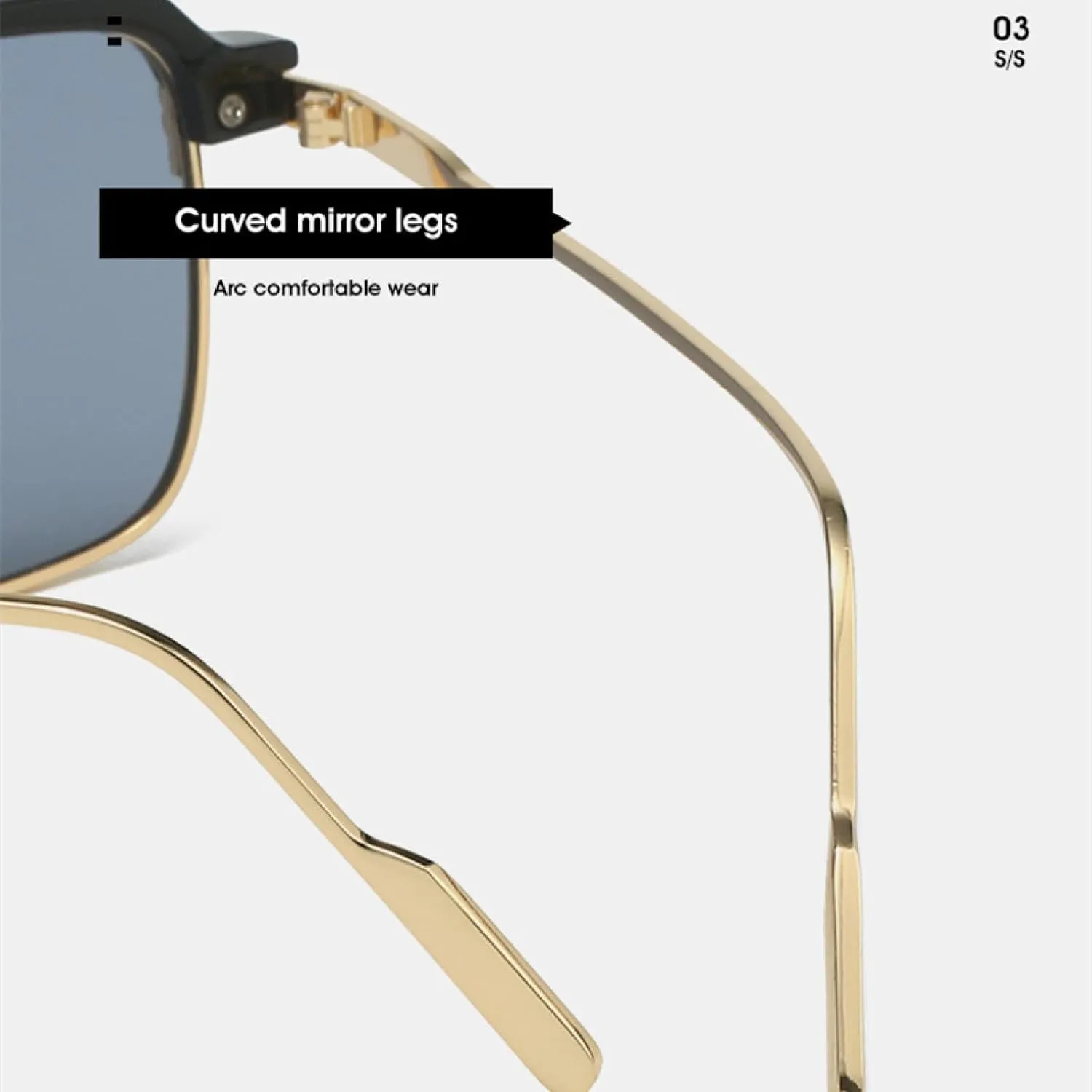Quality Rectangle Sunglasses Metal Frame Glasses Vintage Sun Glasses for Men Shades Female Eyewear Uv400