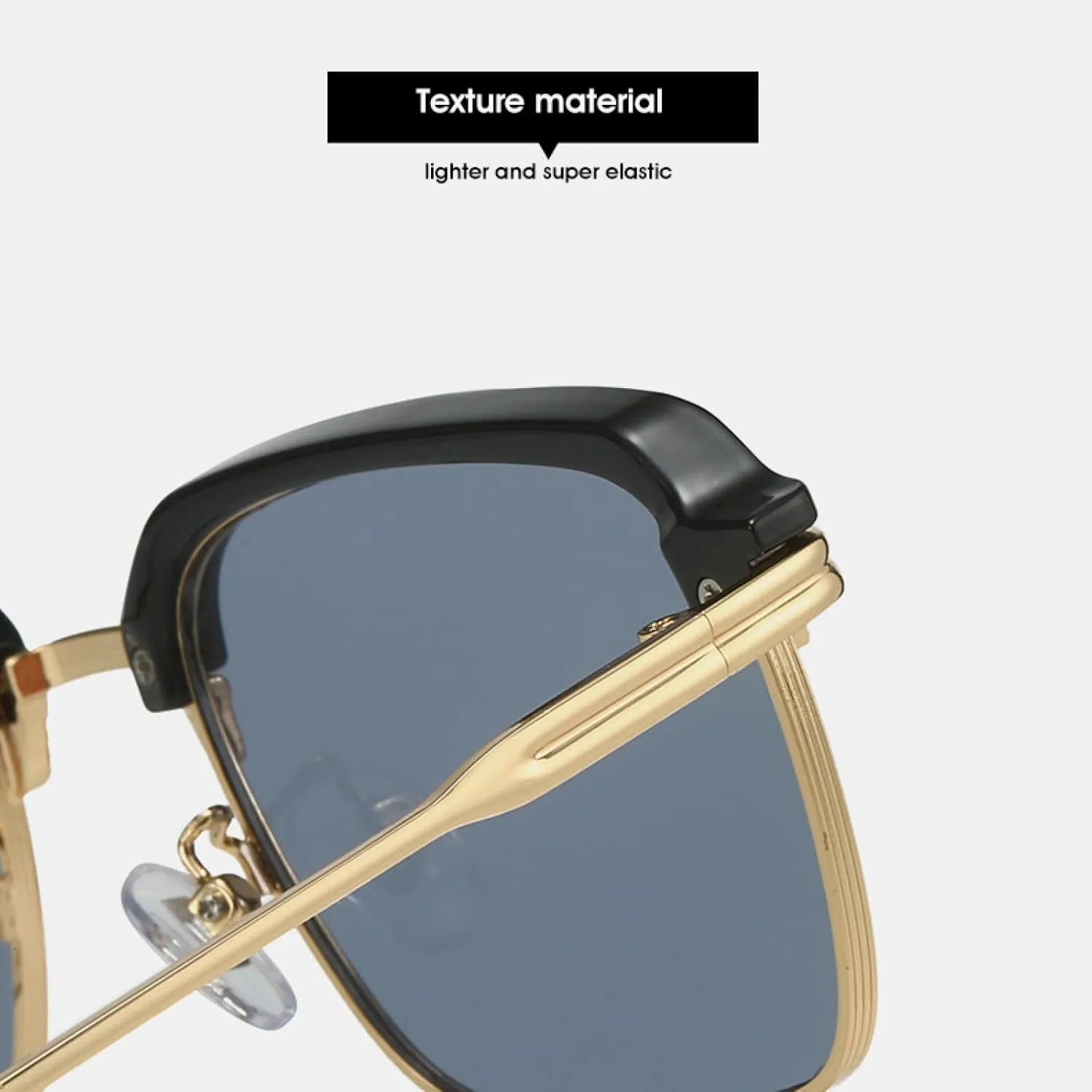 Quality Rectangle Sunglasses Metal Frame Glasses Vintage Sun Glasses for Men Shades Female Eyewear Uv400