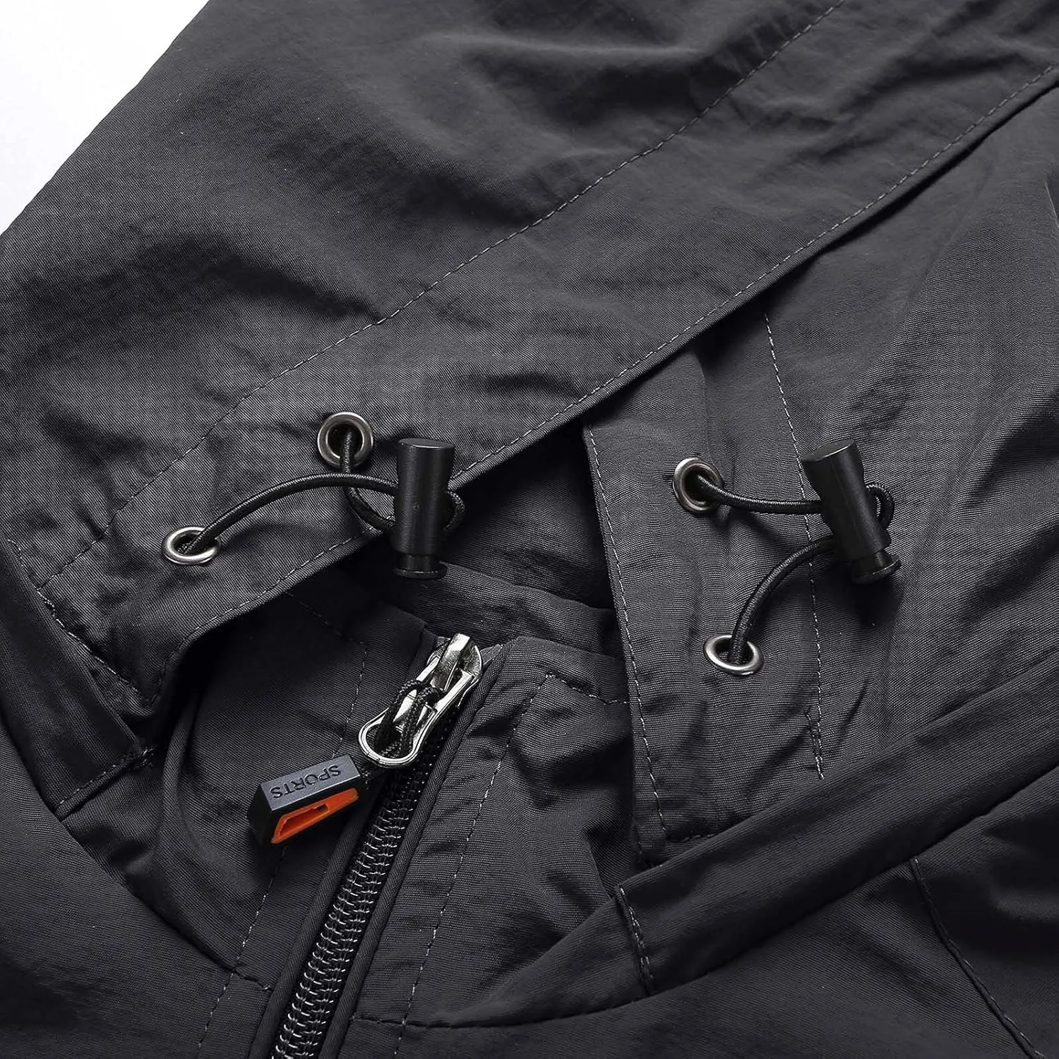Rain Jacket for Men Waterproof Packable Raincoat Fall Winter Mountain Sport Military Jacket Lightweight Rain Shell Jacket