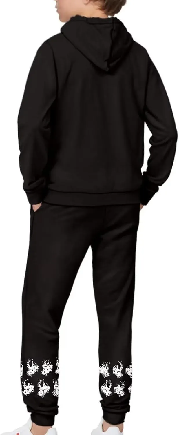 Renewold Kids Hoodie Sweatshirt and Sweatpants 2 Pieces Set Boys Girls Tracksuits Activewear for 4-12 Years