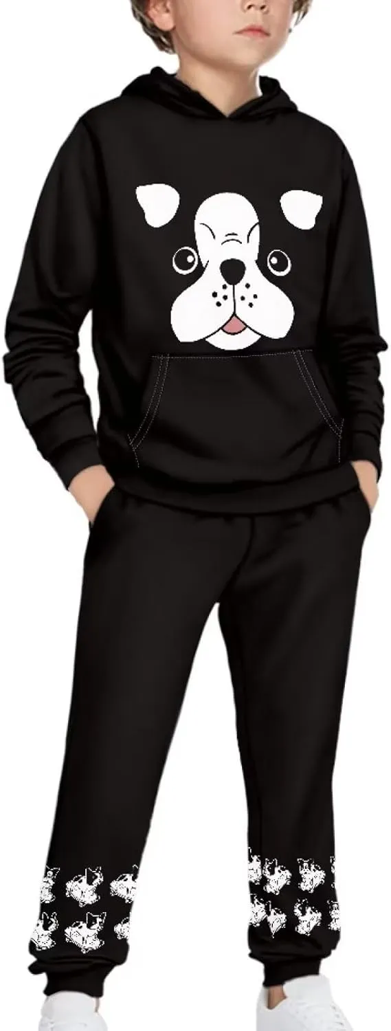 Renewold Kids Hoodie Sweatshirt and Sweatpants 2 Pieces Set Boys Girls Tracksuits Activewear for 4-12 Years