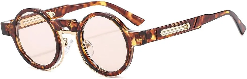 Retro Round Sunglasses For Women Men Punk Driving White Fashion Sun Glasses Vintage Shades UV400 Female Male
