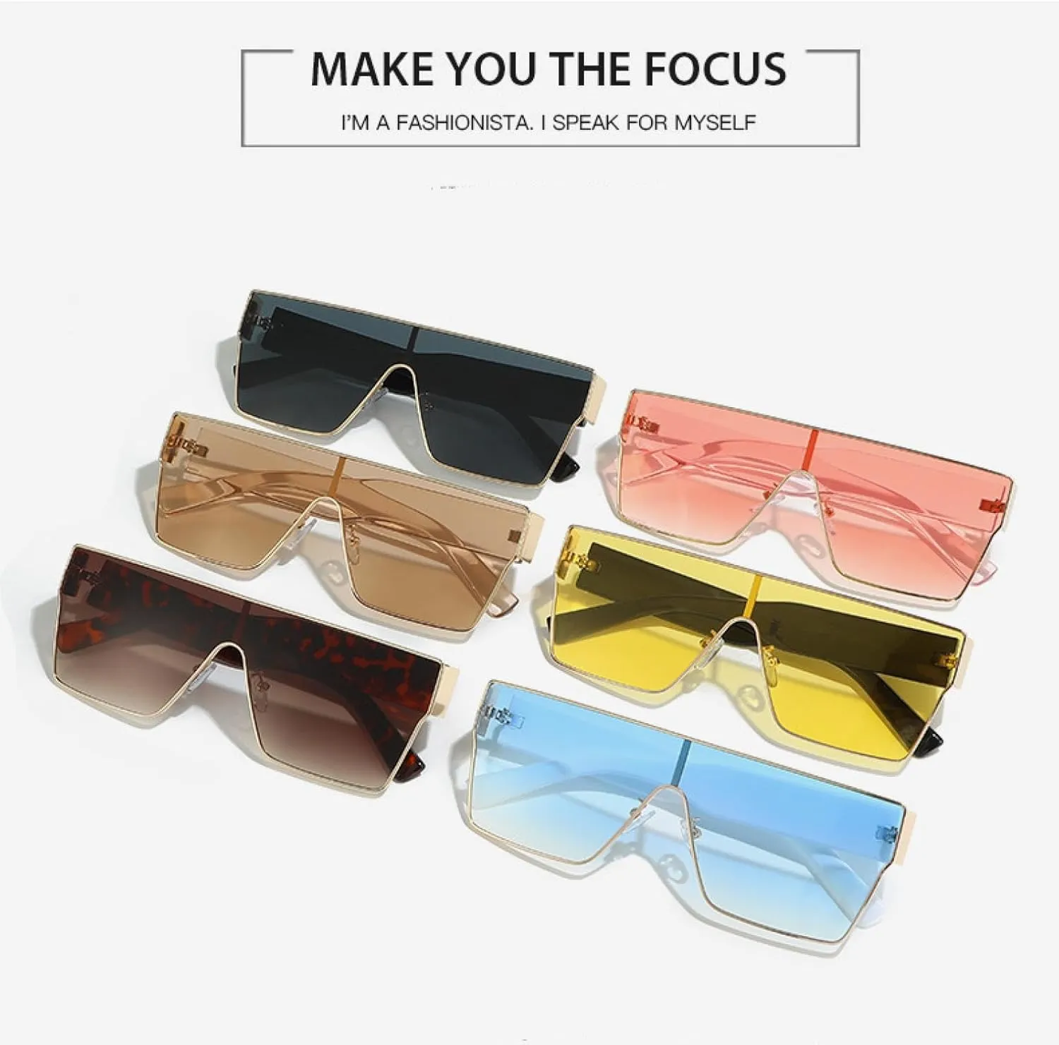 Retro Sunglasses Men Women Luxury One Piece Decoration Sun Glasses Men Travelling Eyewear