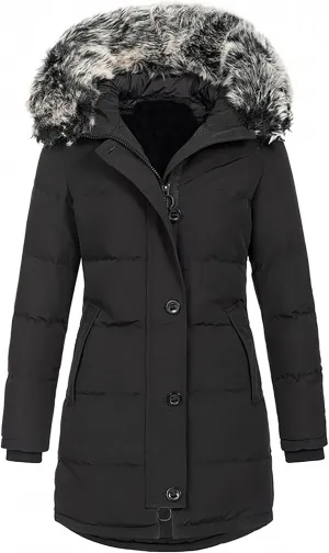 RKSTN Winter Coats Sweaters for Women Fleece Hoodies Warm Down Jackets Solid Hooded Puffer Jacket Collar Cardigan Outerwear