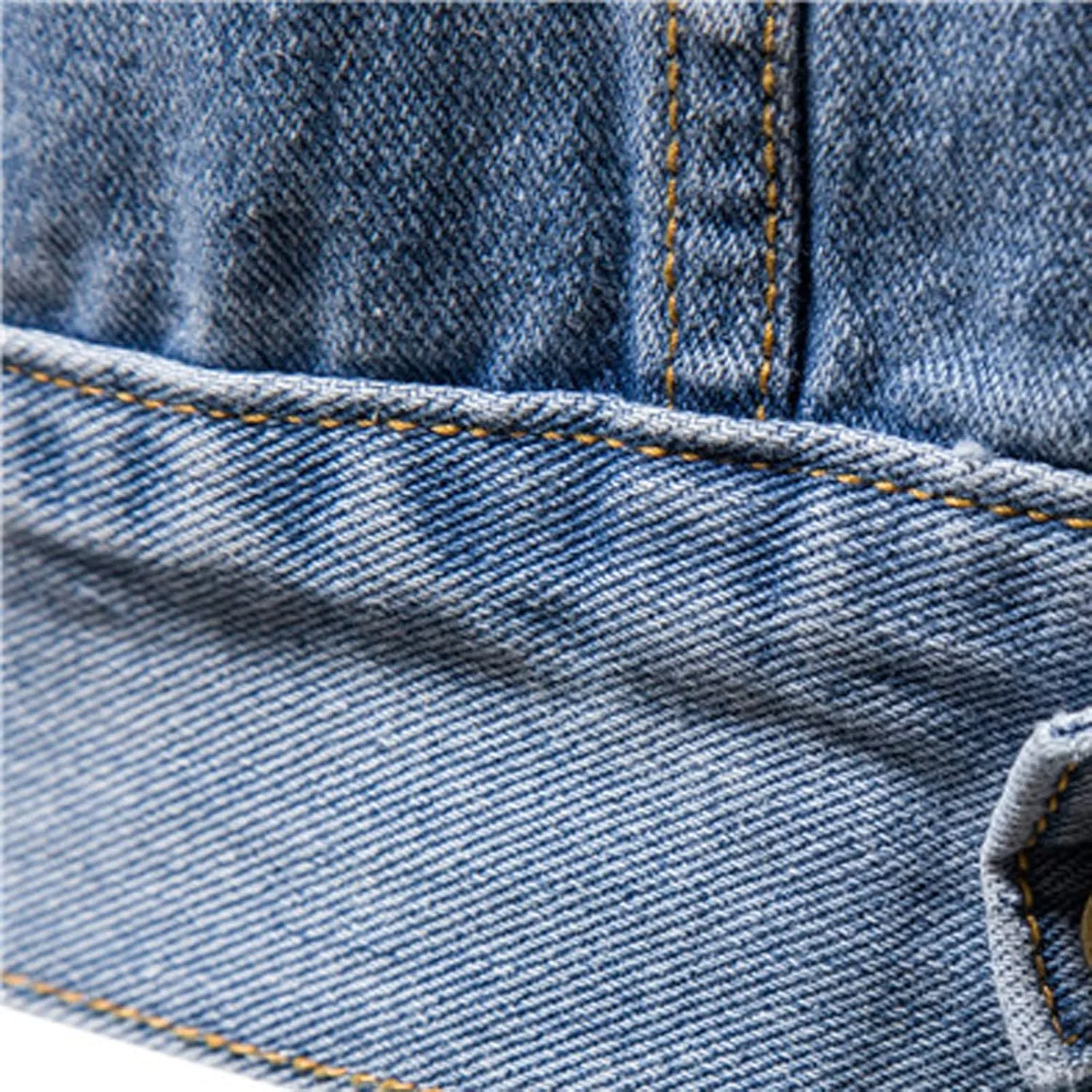 Sinzelimin Men's Denim Jacket Lightweight Lapel Casual Top Button Classic Rugged Wear Trucker Jacket Slim Jean Coat Outerwear