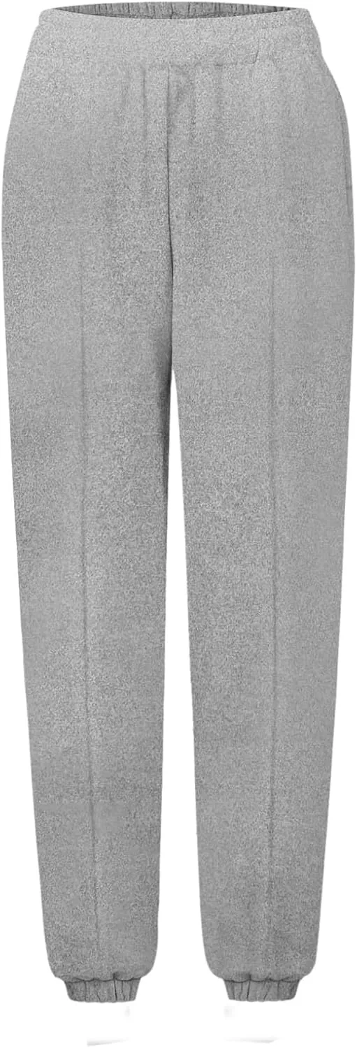 Sweatpants Women High Waisted Sweatpants Workout Active Joggers Pants Baggy Lounge Bottoms Cinch Bottom Sweatpants
