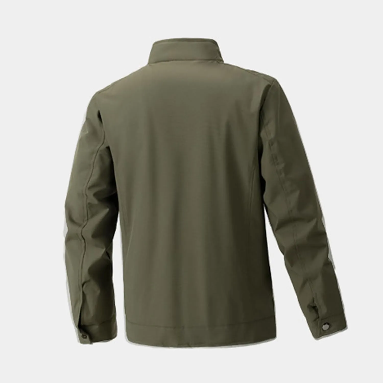 Tactical Jacket for Men Lightweight Softshell Jacket Zip Up Long Sleeve Stand Collar Bomber Jacket Winter Warm Coat