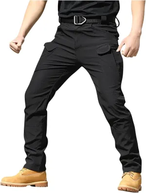 Tactical Pants for Men Cargo Pants with Multi Pockets Gym Work Pants Outdoor Hiking Pants Summer Casual Trousers