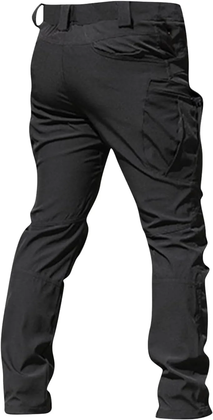 Tactical Pants for Men Cargo Pants with Multi Pockets Gym Work Pants Outdoor Hiking Pants Summer Casual Trousers